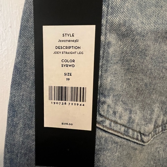 NWT Veronica Beard Joey Straight Leg Jean in Silverwood - Size 29 - Picture 4 of 7